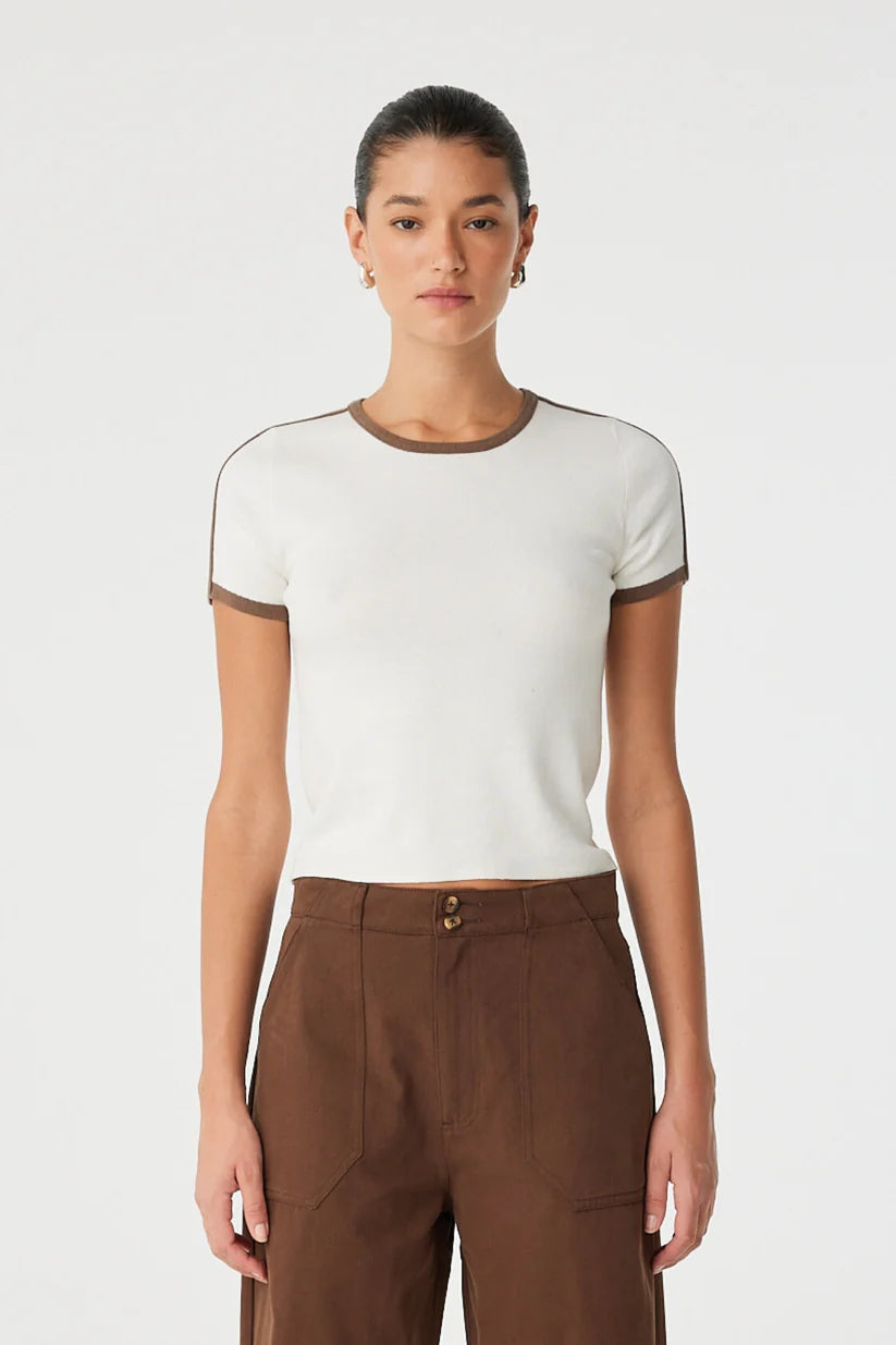 MISCHA TEE | CREAM & COCOA