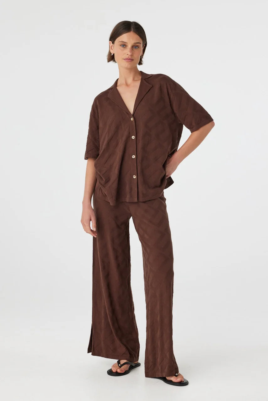 ARIA SHIRT - ESPRESSO