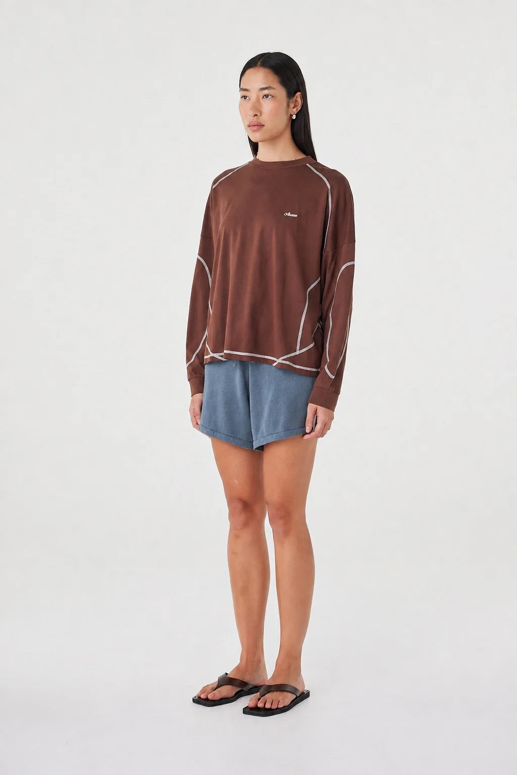KESH LS TEE | ESPRESSO & CREAM