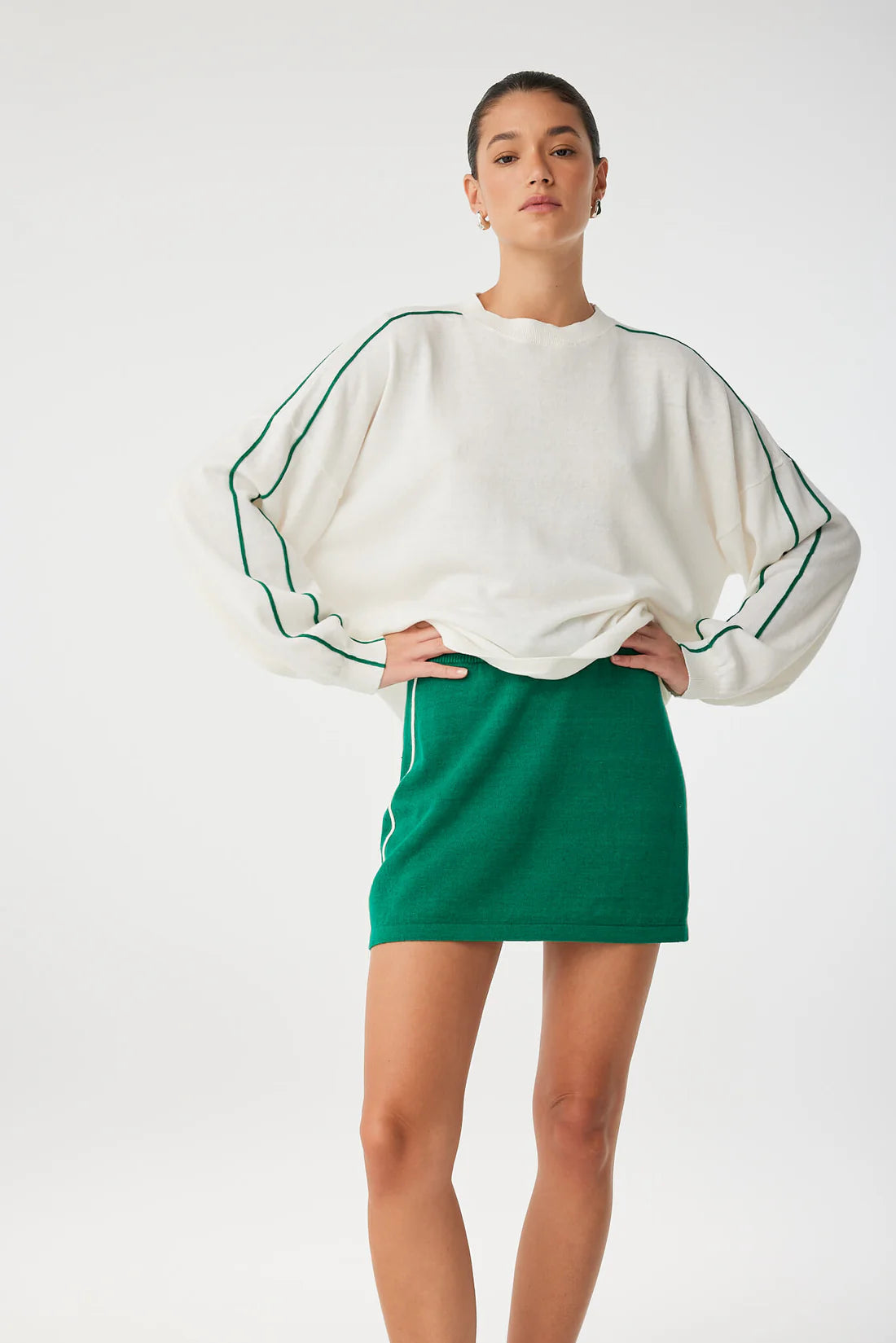 PIPPA MINI SKIRT - PALM GREEN