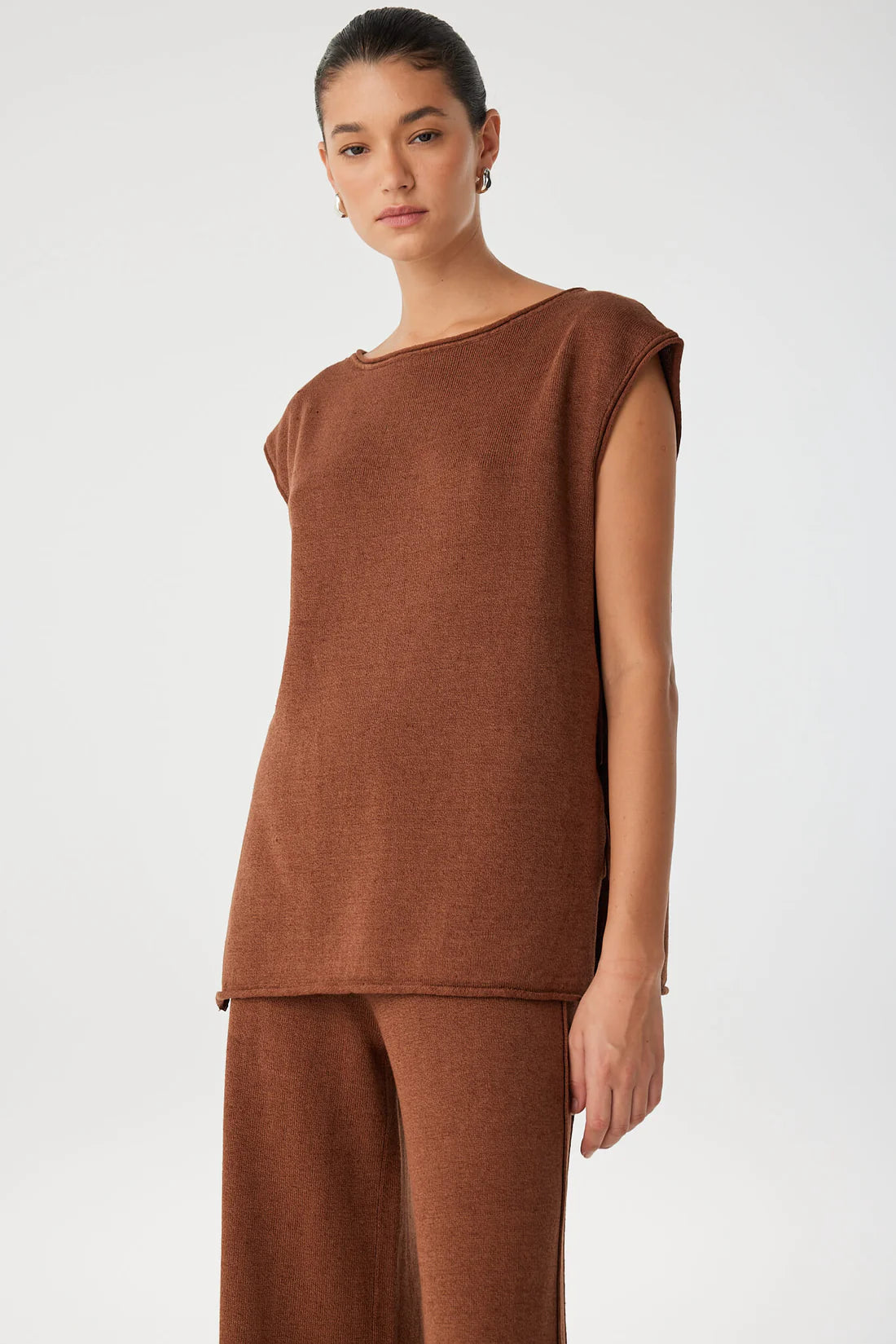 POPPY TIE SIDE TOP - CLAY