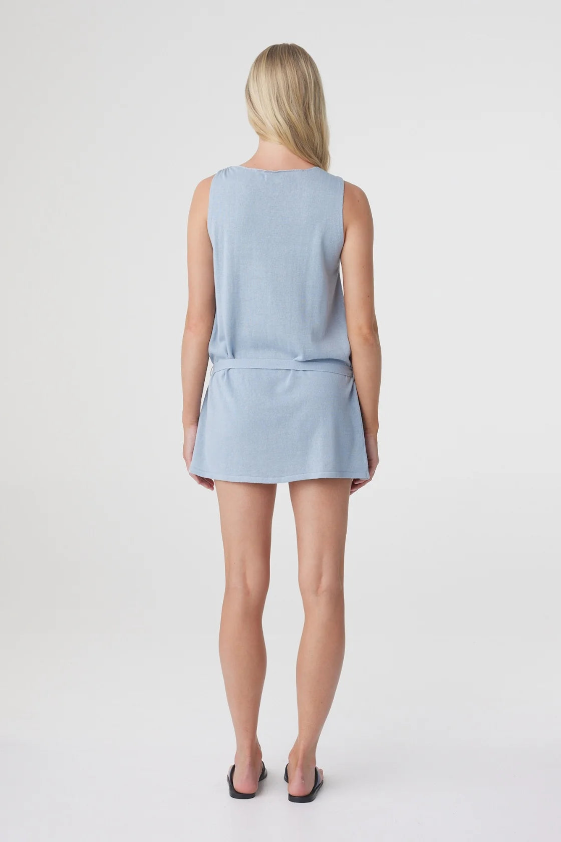 CLARA MINI DRESS | DUSK BLUE
