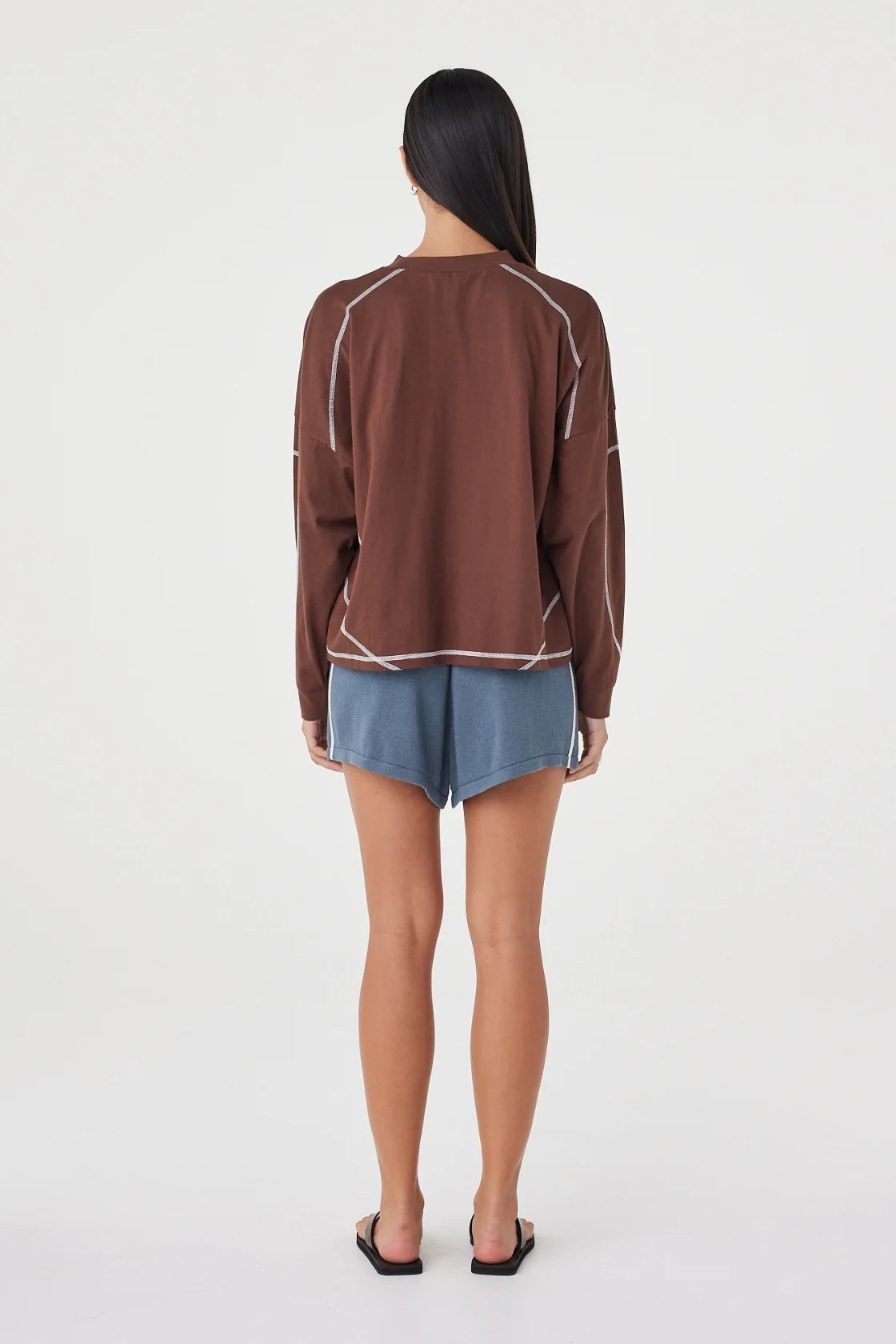 KESH LS TEE | ESPRESSO & CREAM