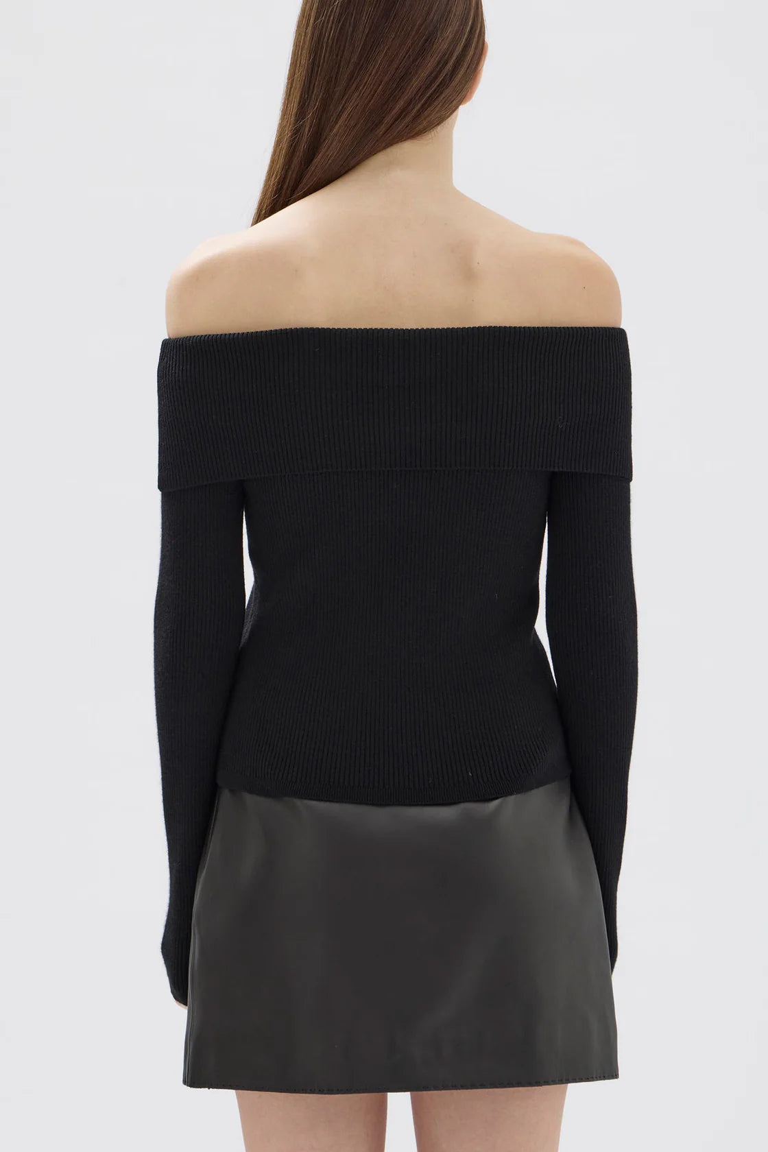 CARI OFF-SHOULDER WOOL TOP