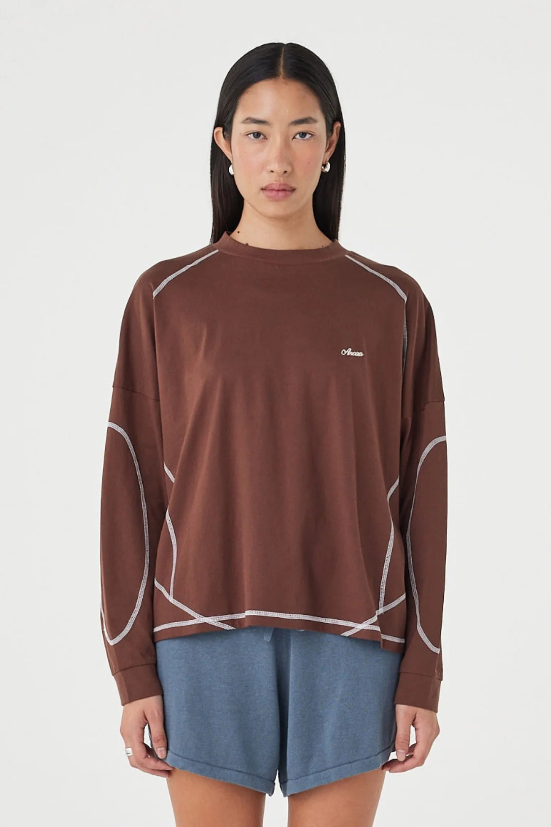 KESH LS TEE | ESPRESSO & CREAM