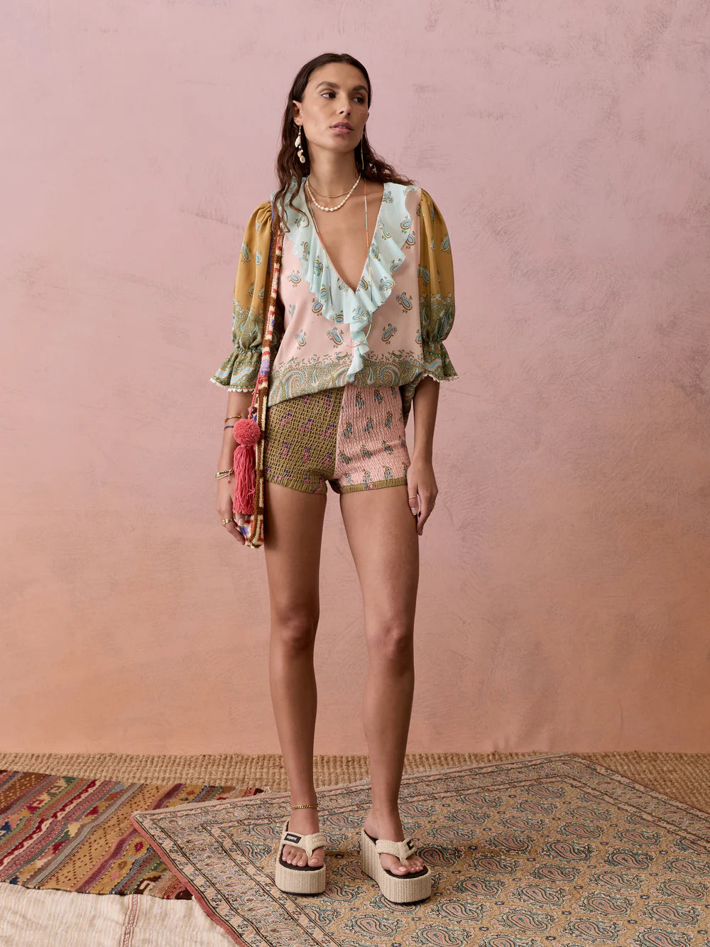 Lucent Shirred Hotpant