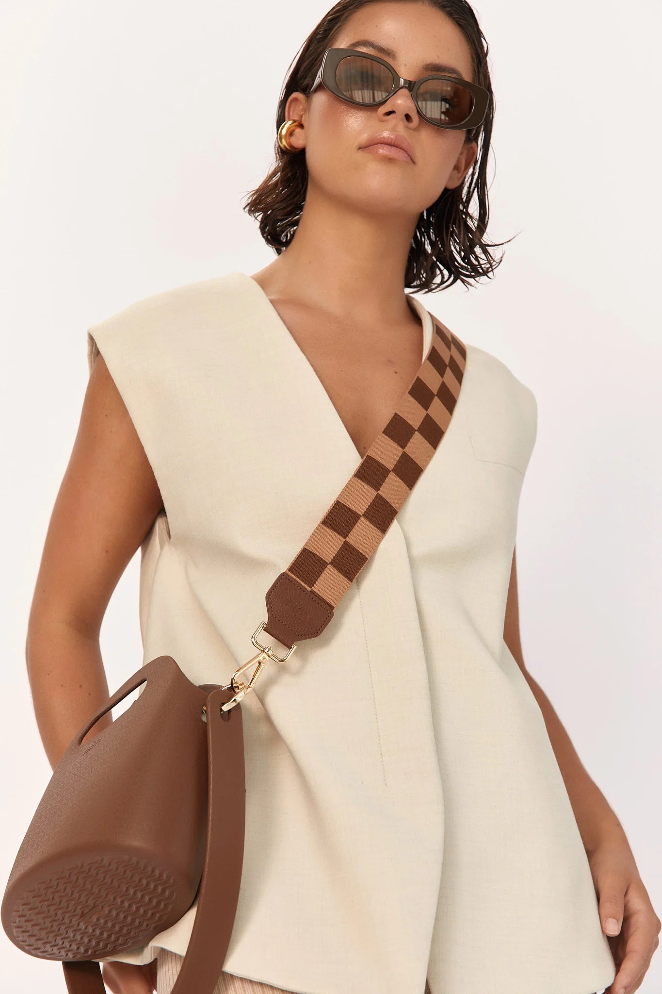 SHOULDER STRAP | COCOA CHECK