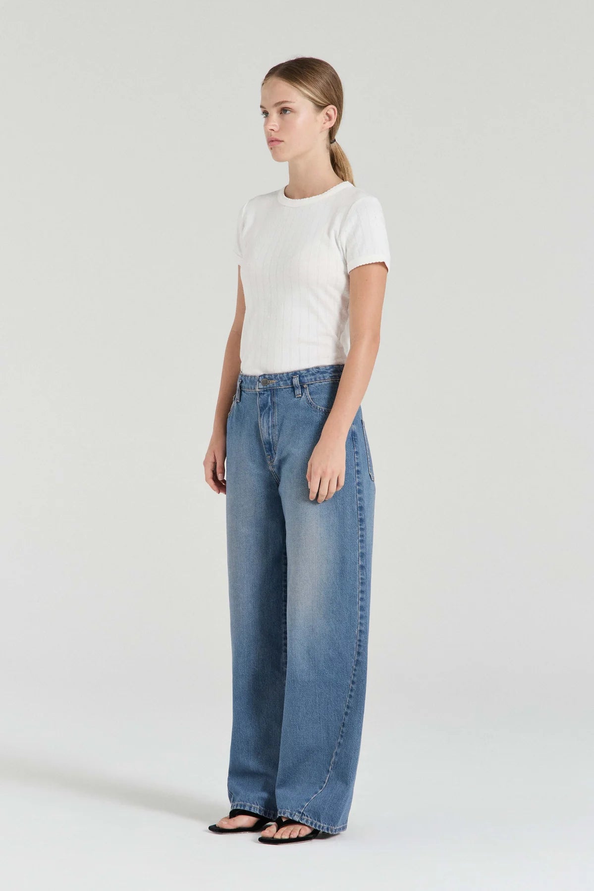 THE TAHLIA DENIM TROUSERS