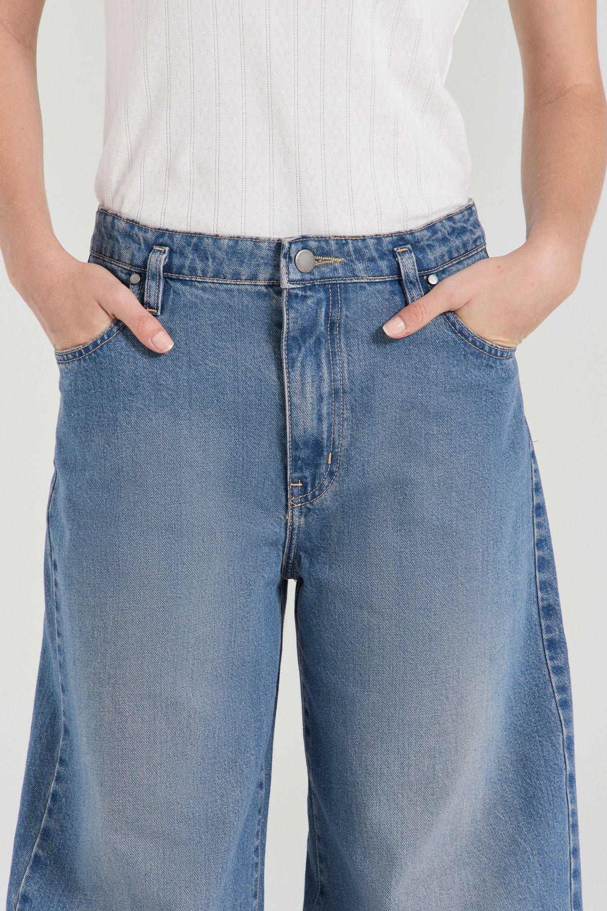 THE TAHLIA DENIM TROUSERS