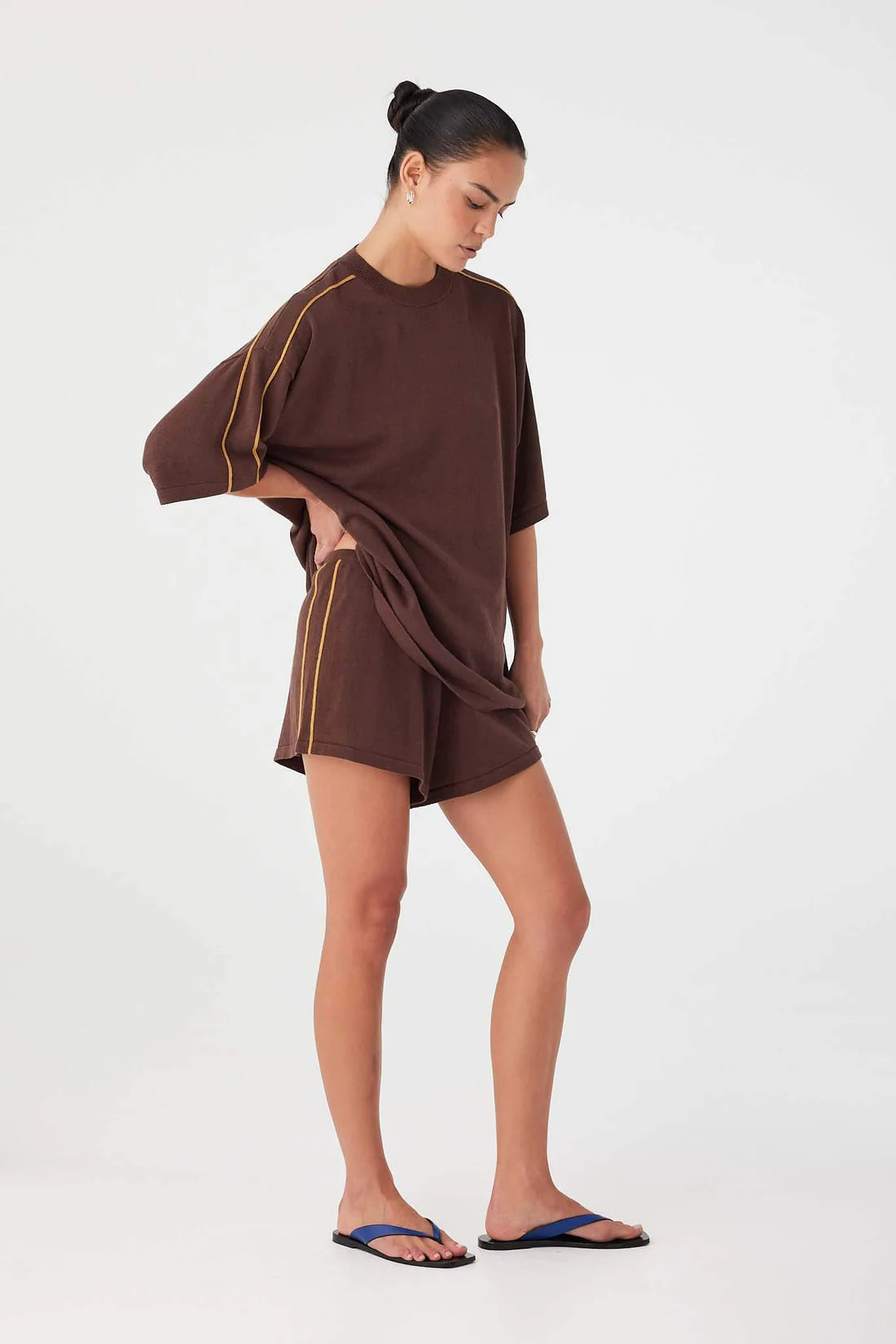 PIPPA OVERSIZED TEE - ESPRESSO