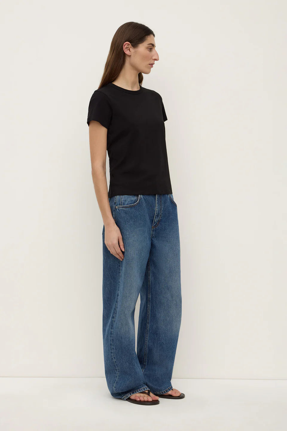 INDI SHORT SLEEVE TEE | BLACK