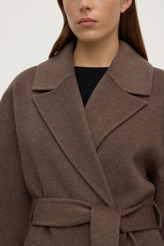 IVY WOOL COAT | COCOA MARLE