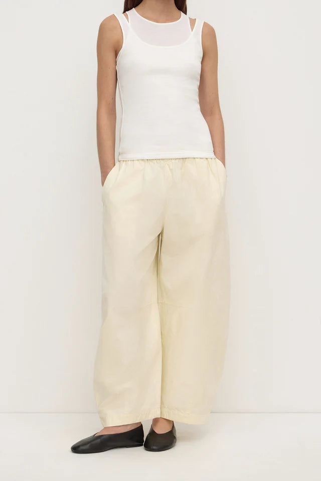 LOLA BARREL PANT | VANILLA