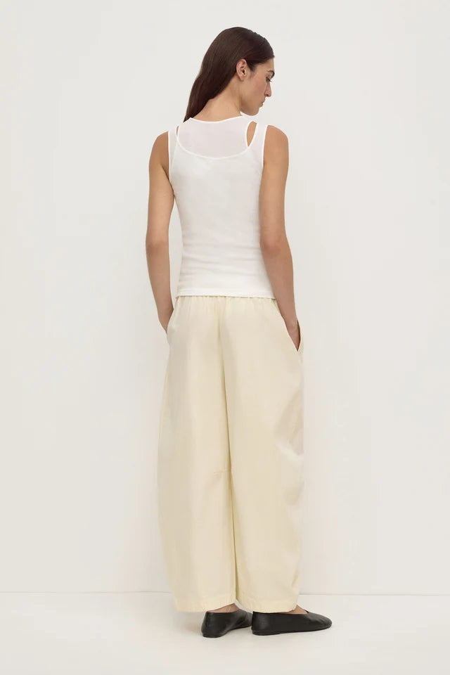 LOLA BARREL PANT | VANILLA