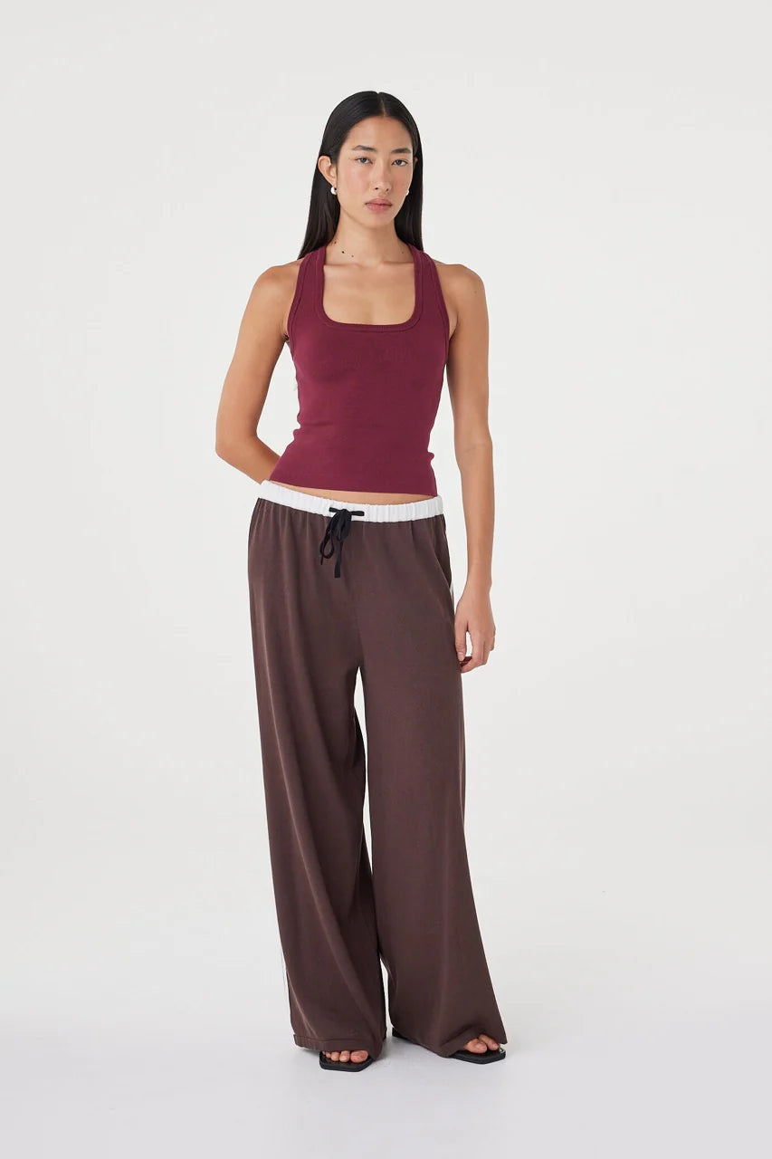 TULLY PANT | ESPRESSO & CREAM