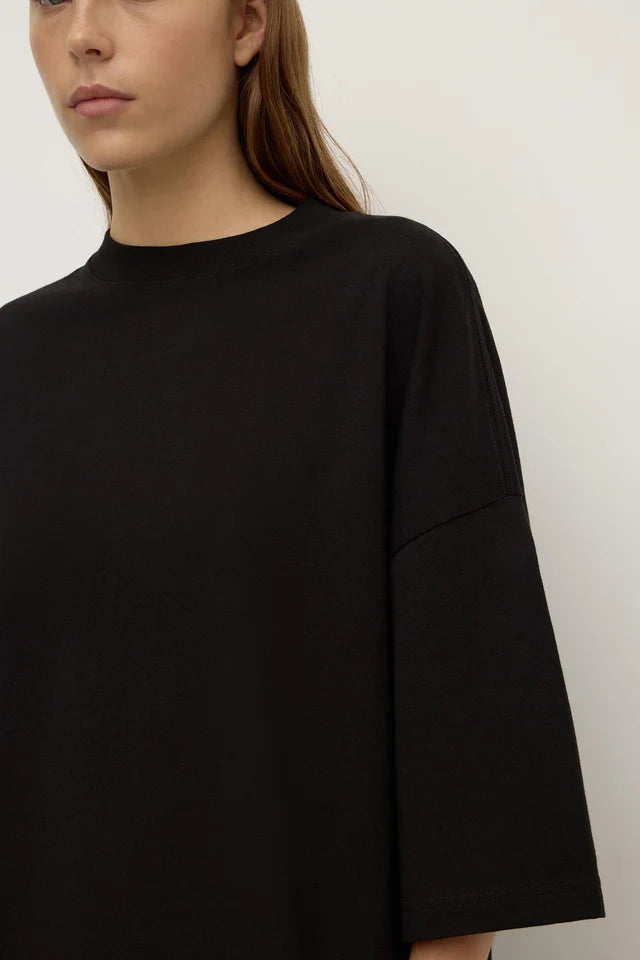 MAX COTTON OVERSIZED TEE | BLACK