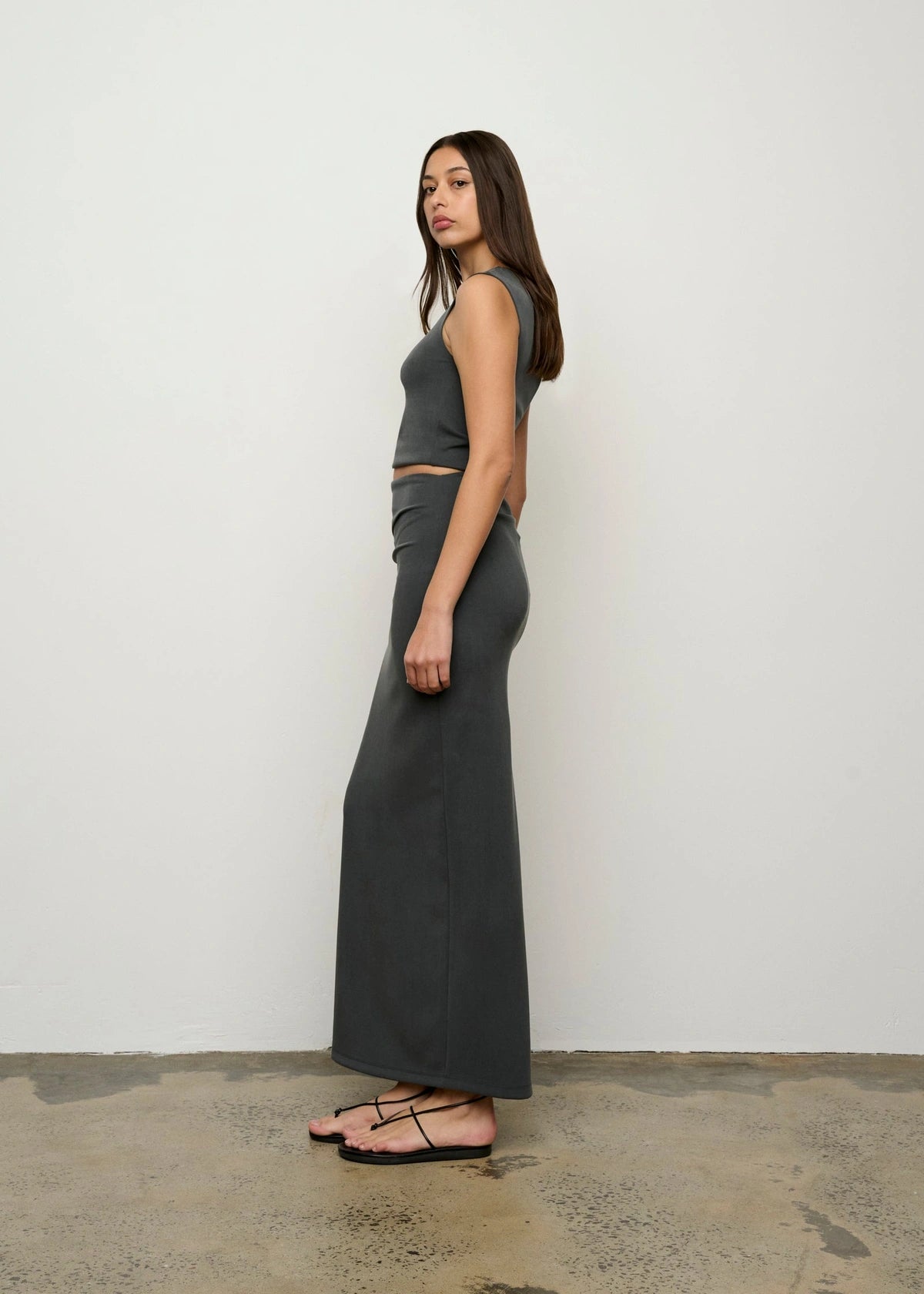 KENNA SKIRT | SLATE