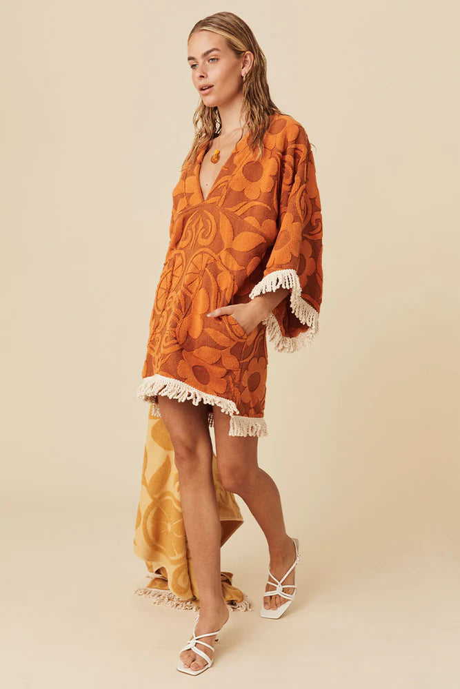 POMELIA TERRY THROW OVER DRESS