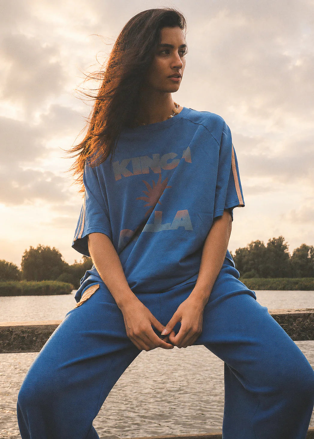 SUNSET TEE | BLUE