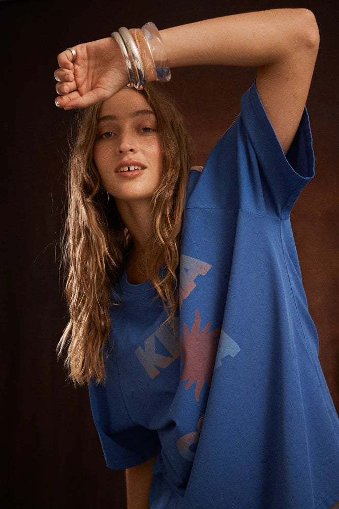 SUNSET TEE | BLUE