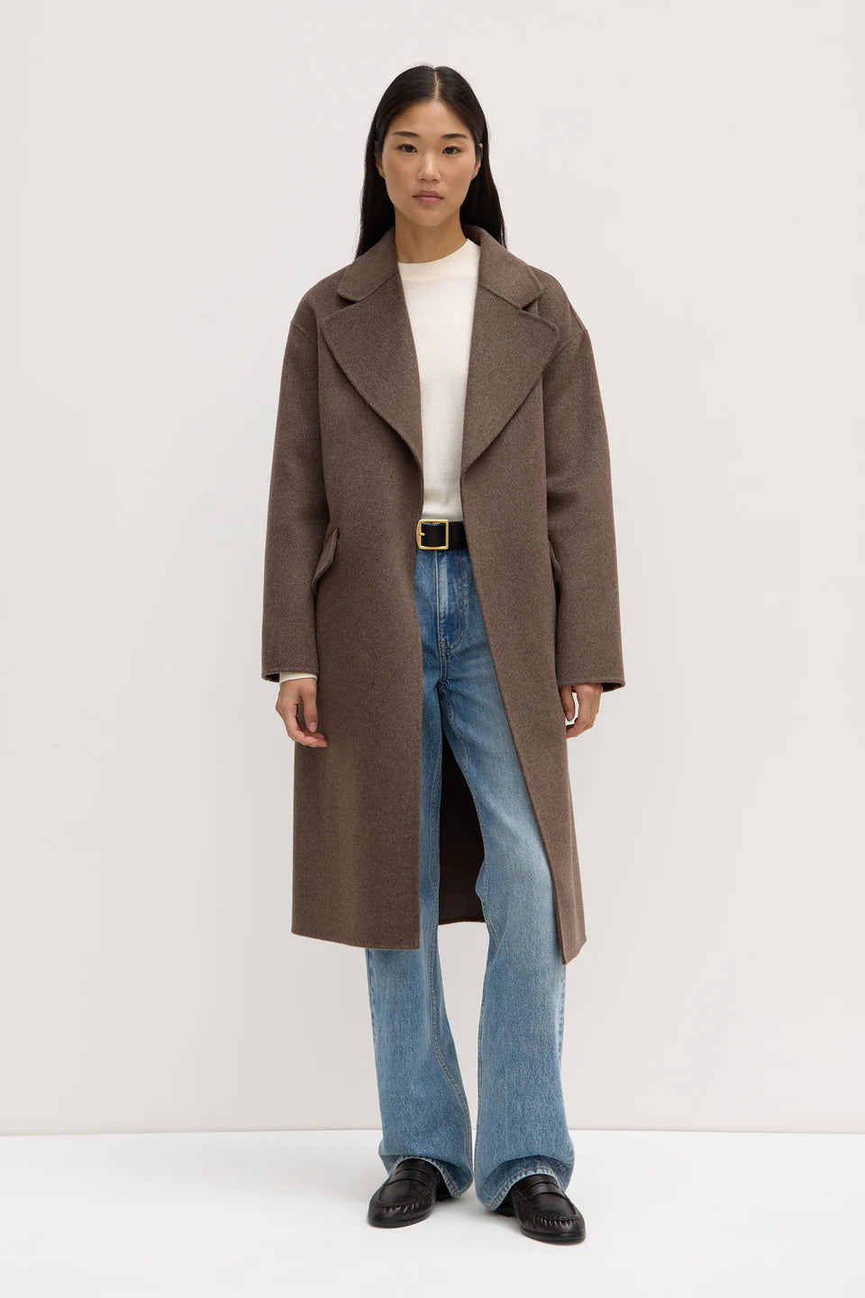 SADIE WOOL COAT | COCOA MARLE