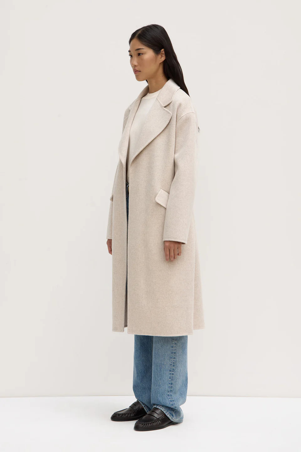 SADIE WOOL COAT | OAT MARLE