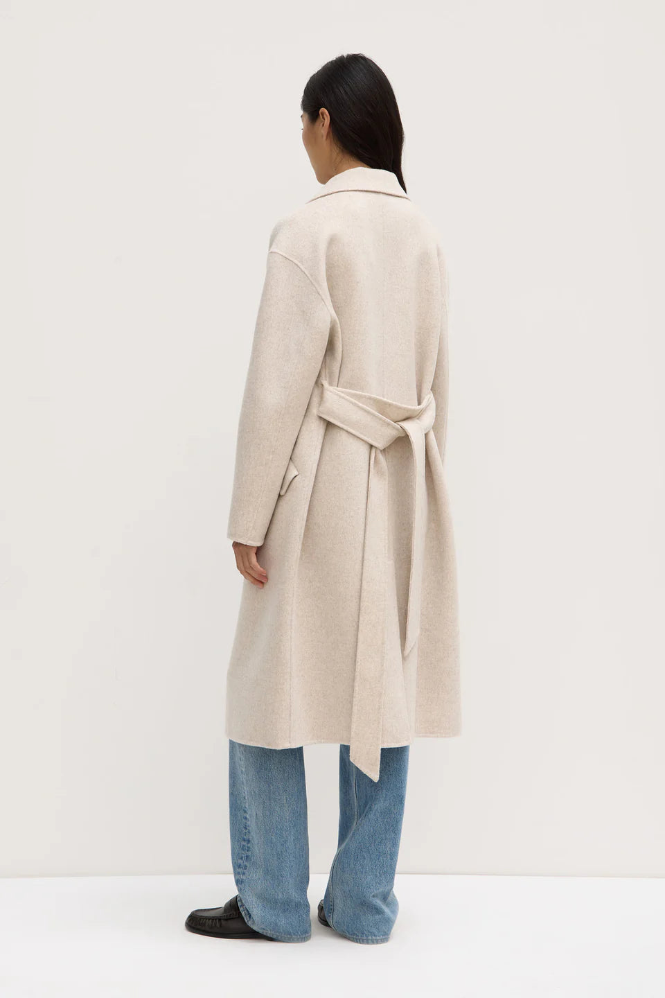 SADIE WOOL COAT | OAT MARLE