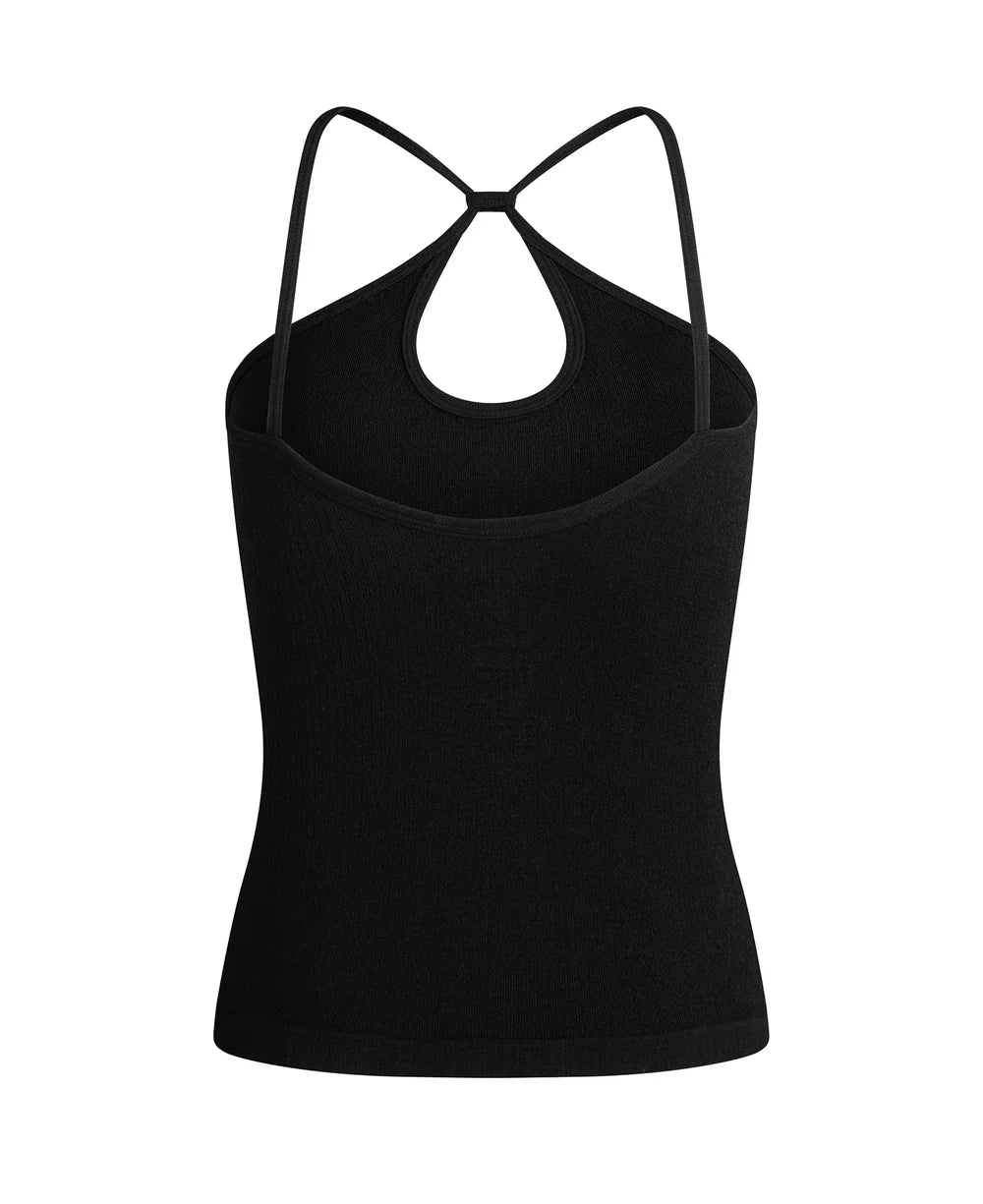 SURYA WOOL TANK | BLACK