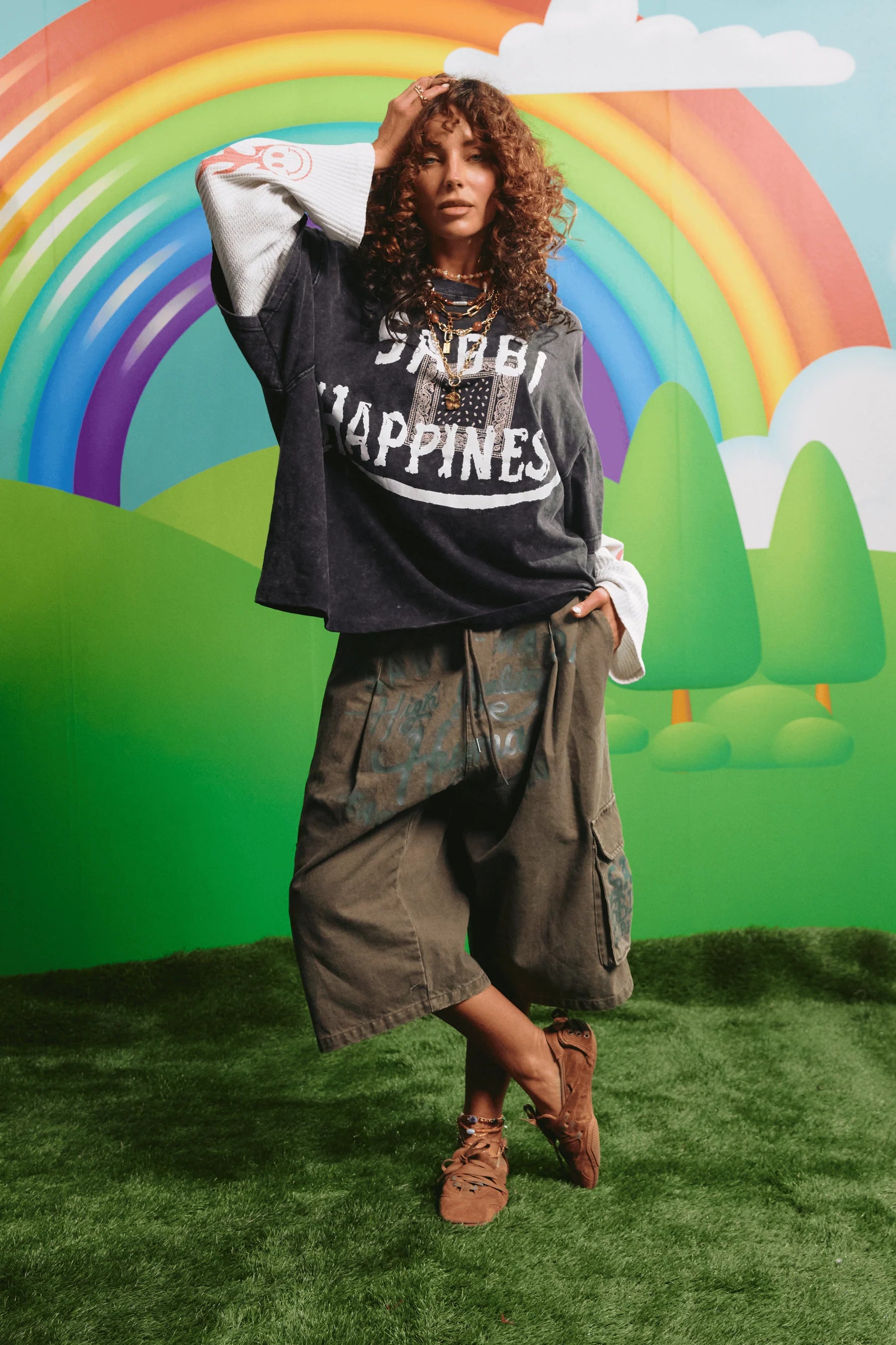 THE HAPPINESS WAFFLE LS TEE