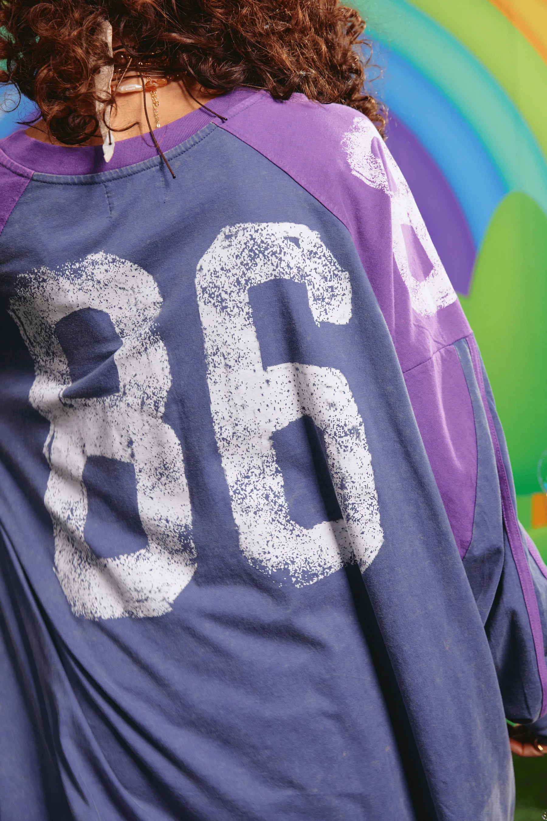 THE HIGH QUALITY HUMAN LS TEE | PURPLE