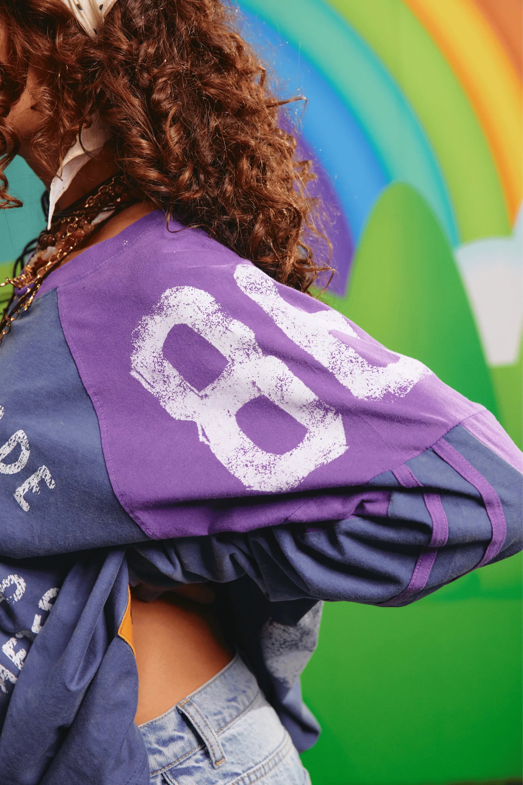 THE HIGH QUALITY HUMAN LS TEE | PURPLE