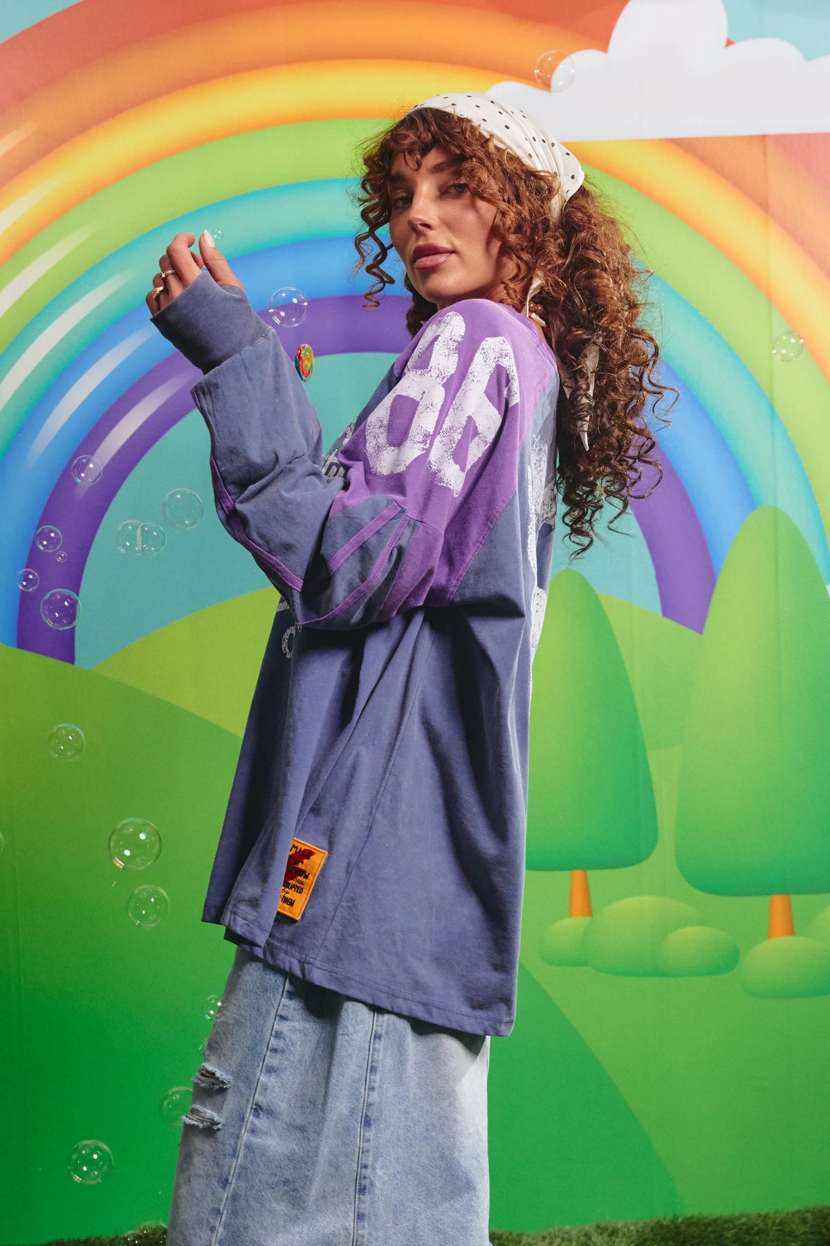 THE HIGH QUALITY HUMAN LS TEE | PURPLE