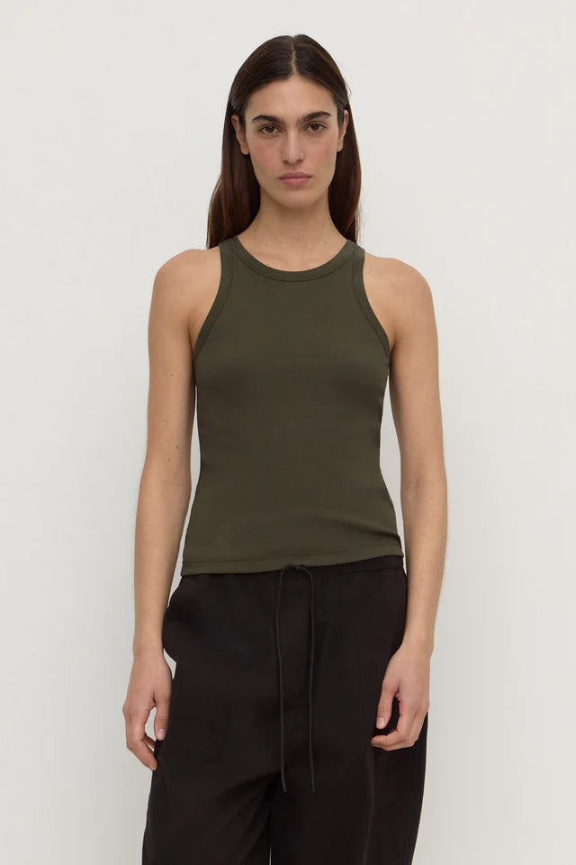 TABITHA RIB TANK | DARK MILITARY