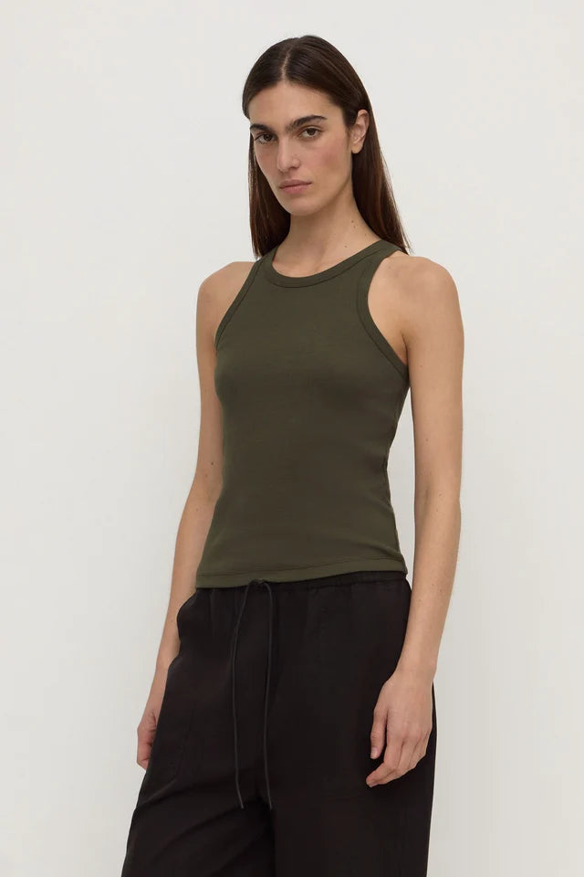 TABITHA RIB TANK | DARK MILITARY