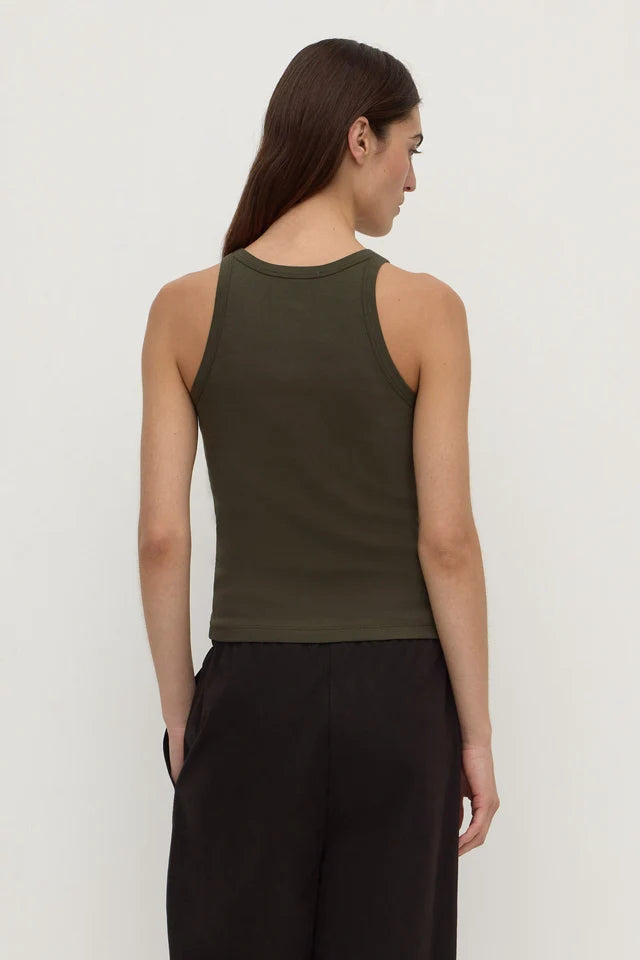 TABITHA RIB TANK | DARK MILITARY