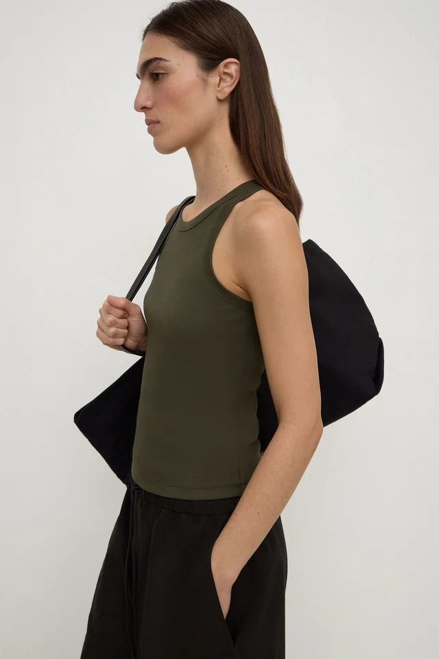 TABITHA RIB TANK | DARK MILITARY