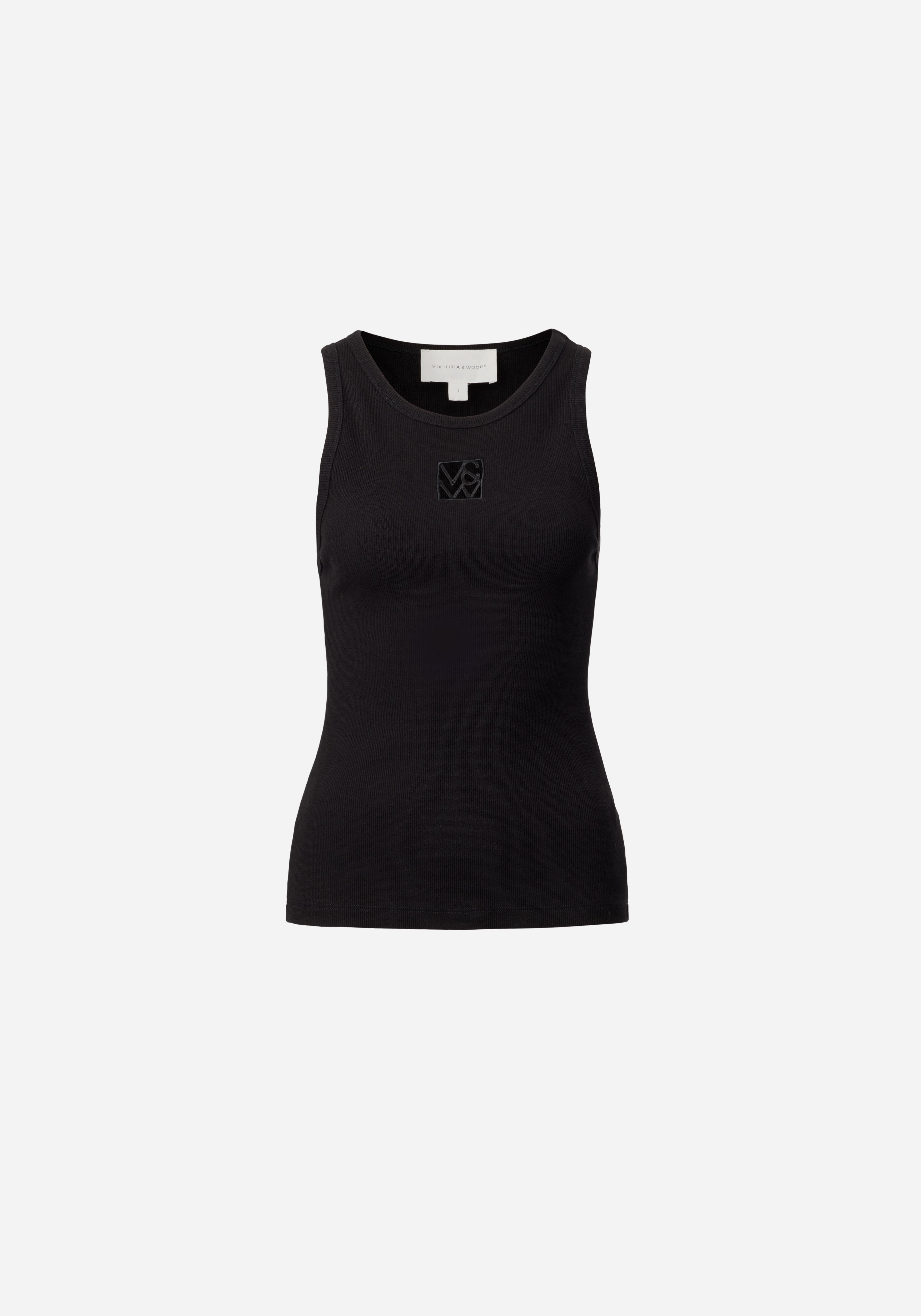 V&W CUT OUT TANK | BLACK