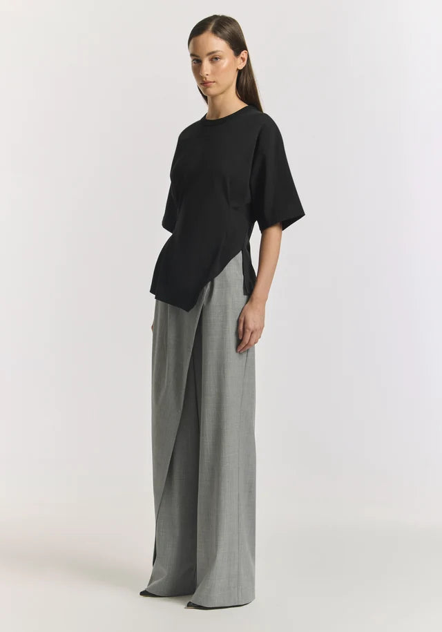 ARIES PONTE TEE | BLACK