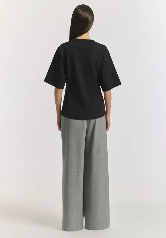 ARIES PONTE TEE | BLACK
