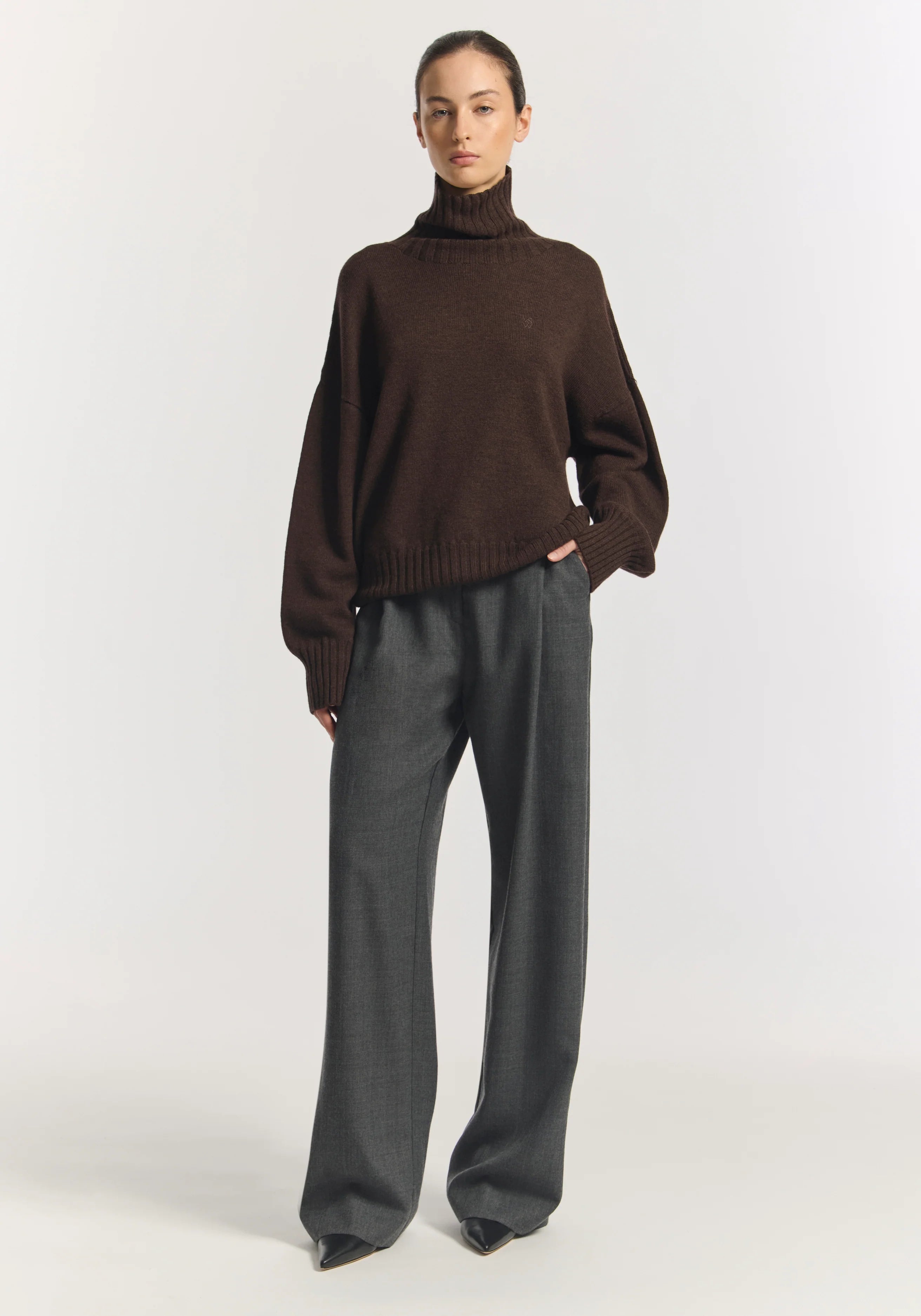IDOL WOOL PANT | CONCRETE