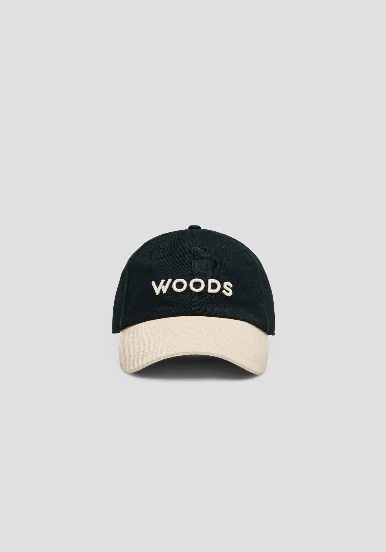 WOODS CAP | BLACK / ECRU