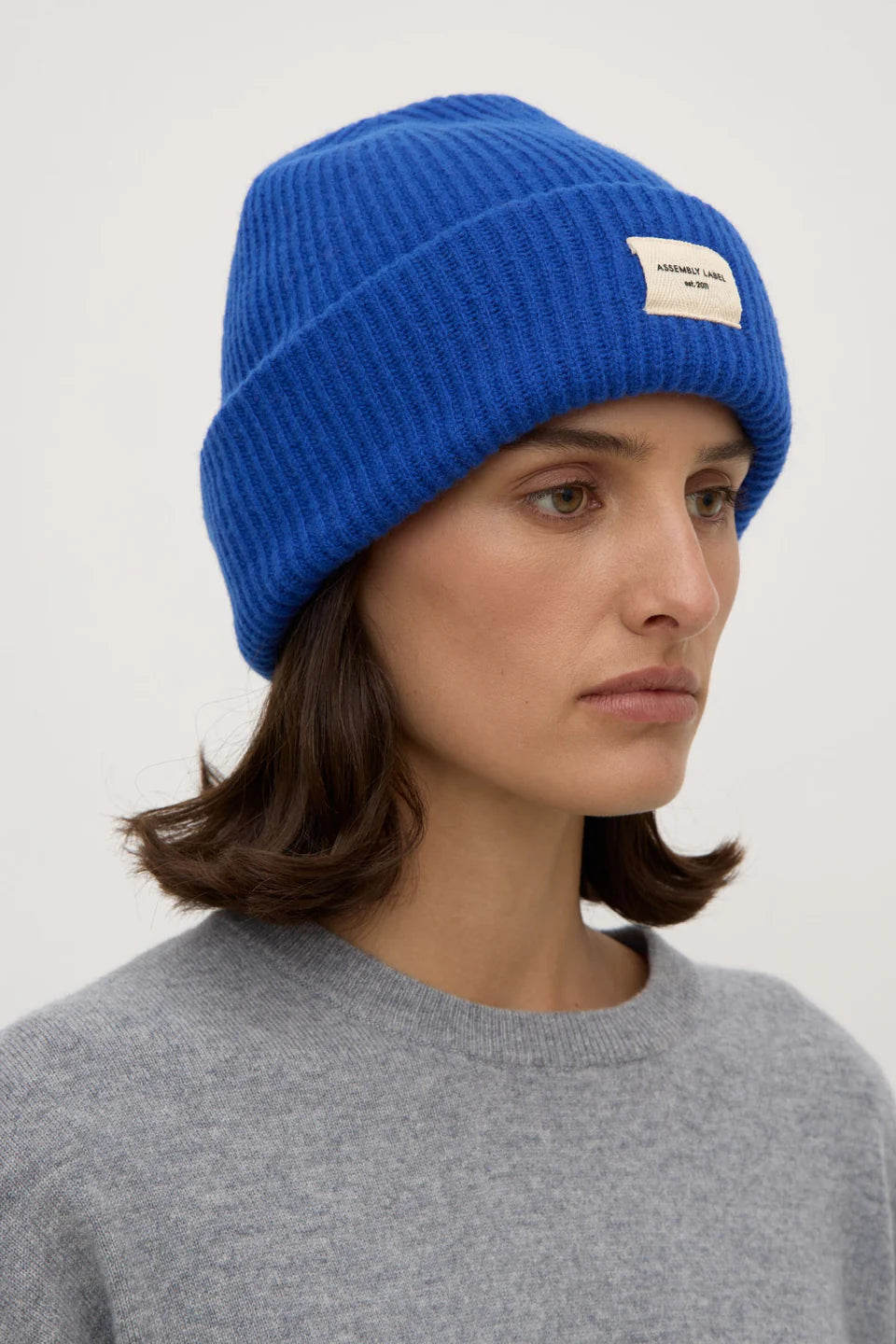 WOOL RIB BEANIE | ULTRAMARINE