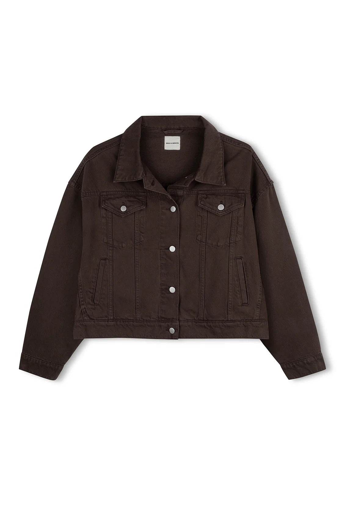 RECYCLED DENIM JACKET | COCOA