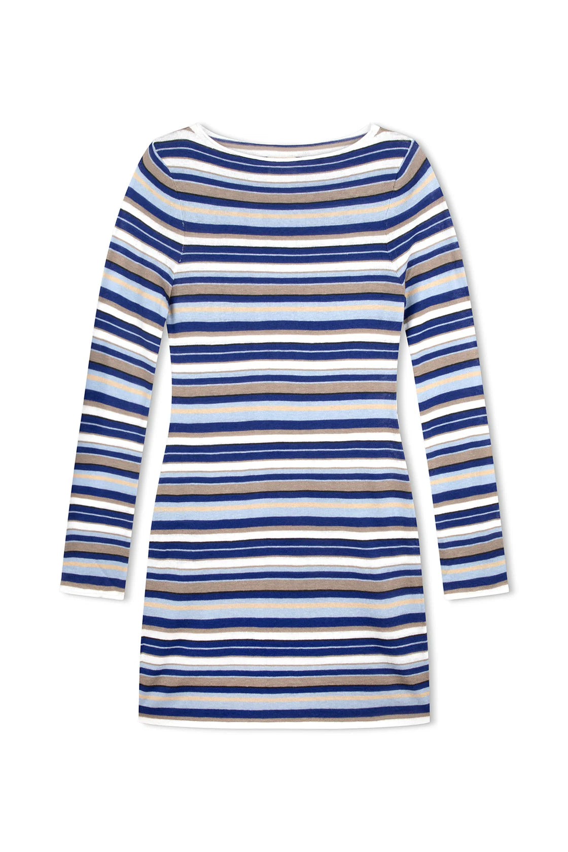 OCEAN RETRO STRIPE KNIT DRESS