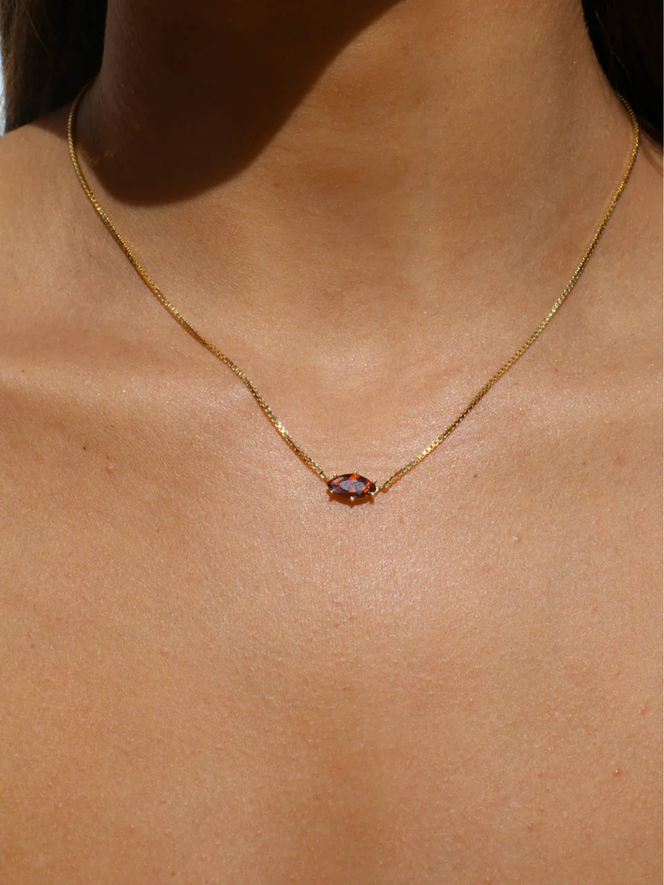 BIRTHSTONE NECKLACE | JANUARY