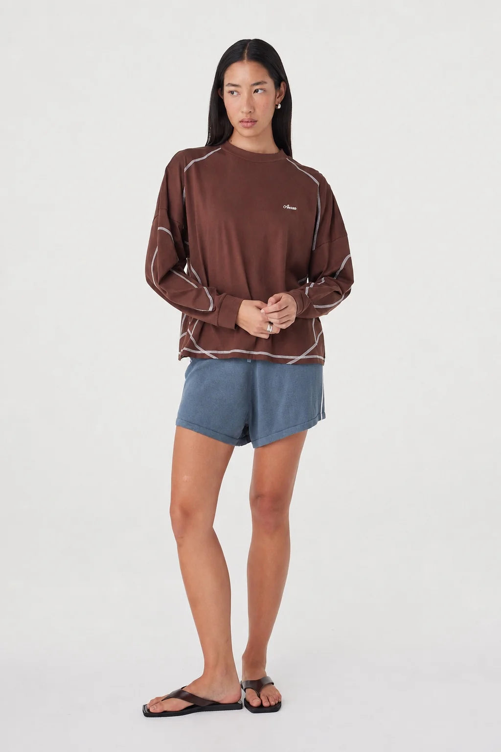 KESH LS TEE | ESPRESSO & CREAM