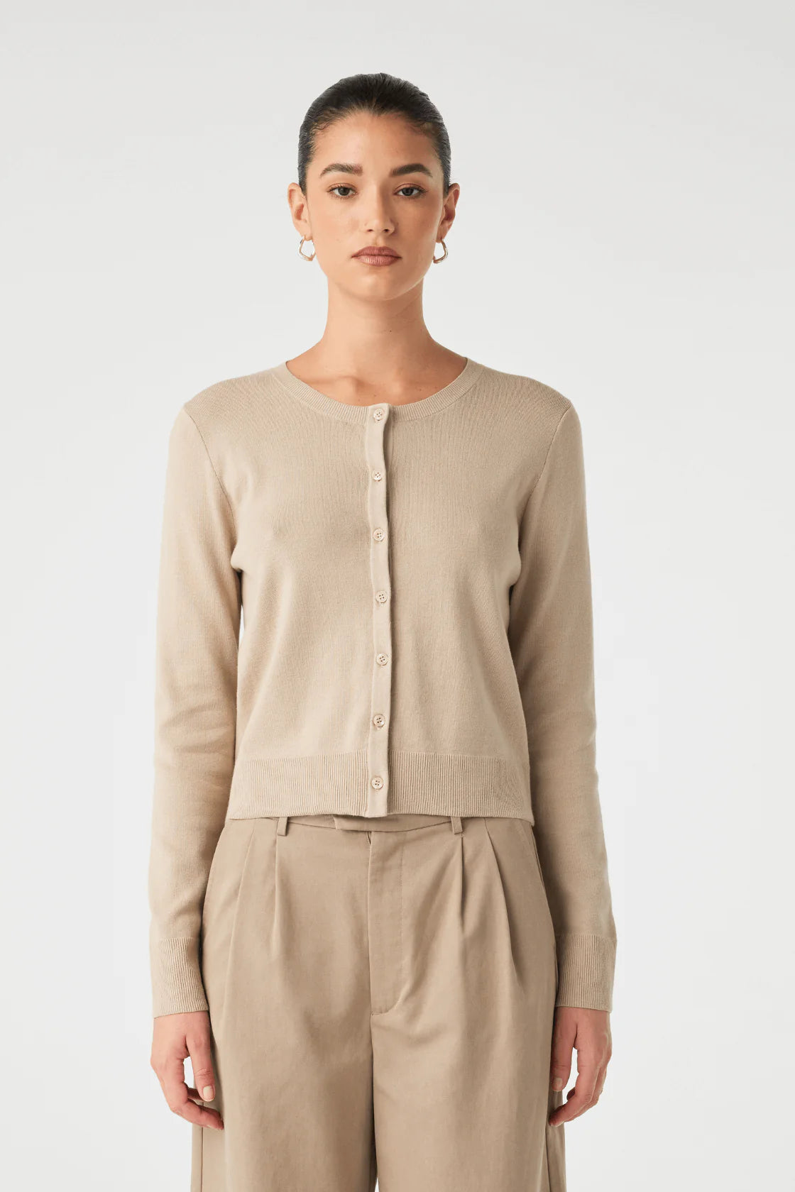 FLYNN CARDIGAN | TAUPE