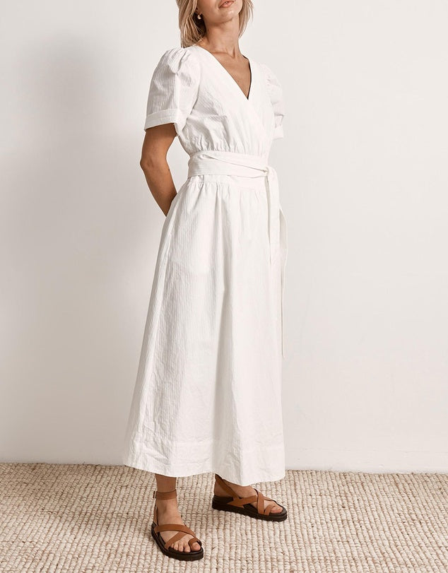 EAST MIDI DRESS | WHITE