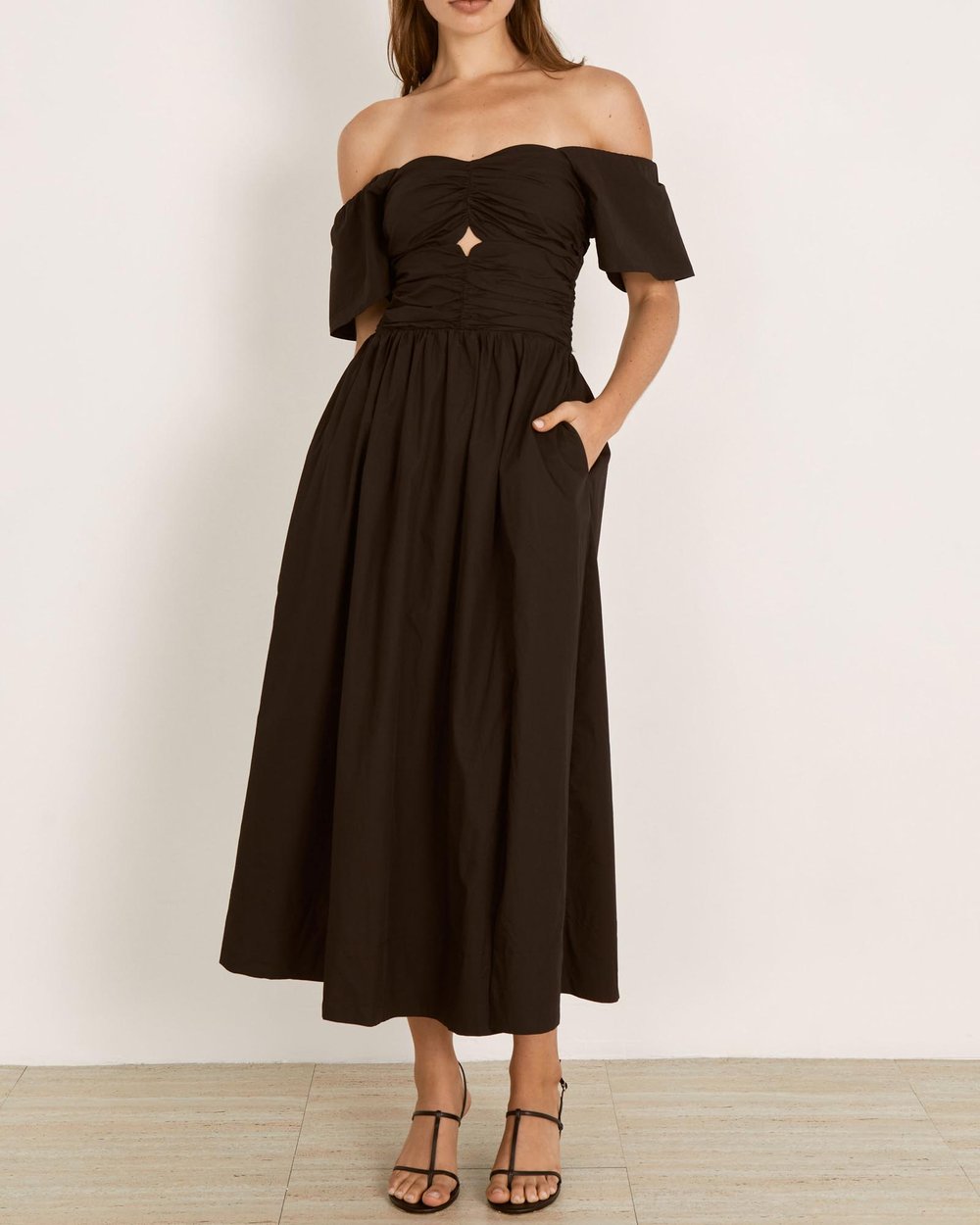 FATE MIDI DRESS | BLACK