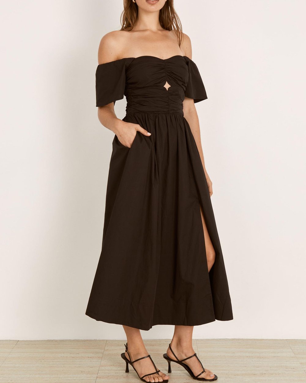 FATE MIDI DRESS | BLACK